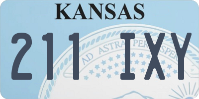 KS license plate 211IXY