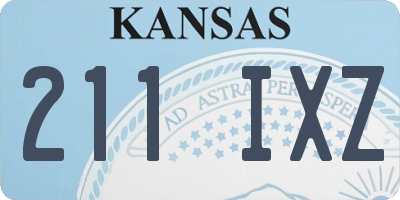 KS license plate 211IXZ
