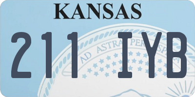 KS license plate 211IYB