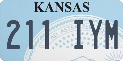 KS license plate 211IYM