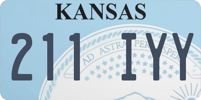 KS license plate 211IYY