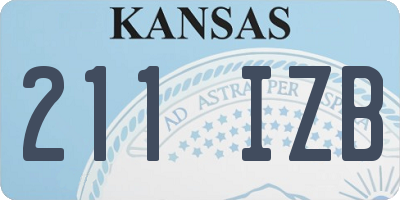 KS license plate 211IZB
