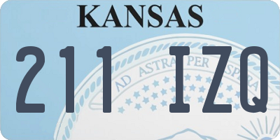 KS license plate 211IZQ