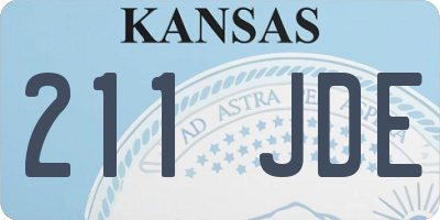 KS license plate 211JDE