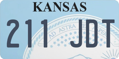 KS license plate 211JDT