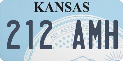 KS license plate 212AMH