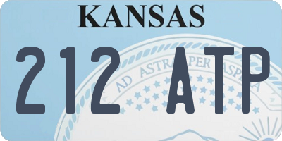 KS license plate 212ATP