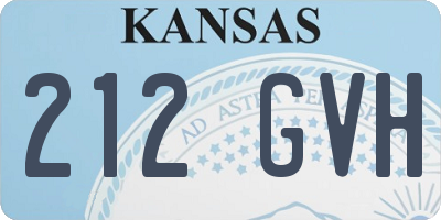 KS license plate 212GVH