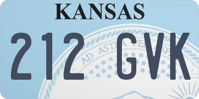 KS license plate 212GVK