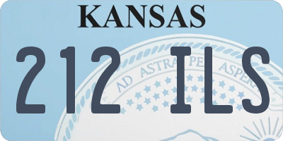 KS license plate 212ILS