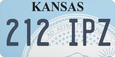 KS license plate 212IPZ