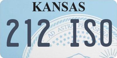KS license plate 212ISO