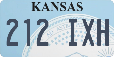 KS license plate 212IXH