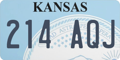 KS license plate 214AQJ