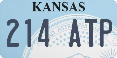 KS license plate 214ATP