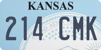 KS license plate 214CMK