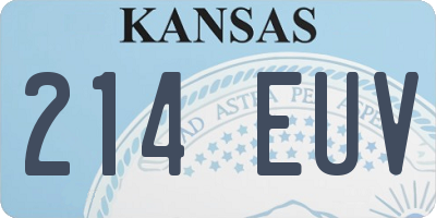KS license plate 214EUV