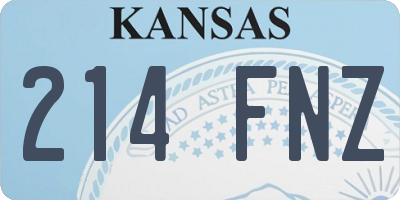 KS license plate 214FNZ