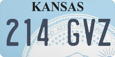 KS license plate 214GVZ