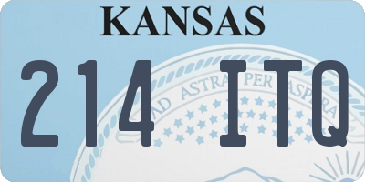 KS license plate 214ITQ