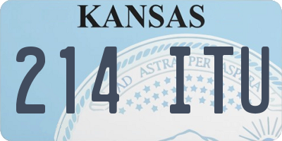KS license plate 214ITU