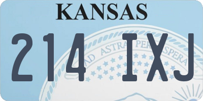 KS license plate 214IXJ