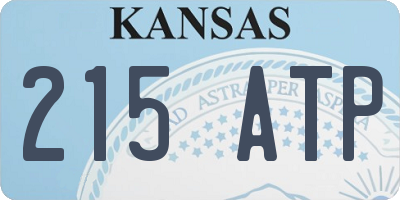 KS license plate 215ATP
