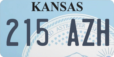 KS license plate 215AZH