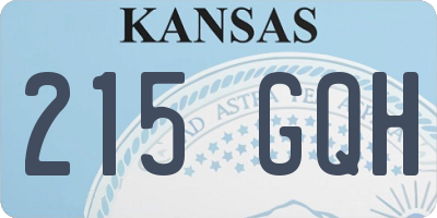 KS license plate 215GQH