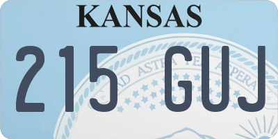 KS license plate 215GUJ