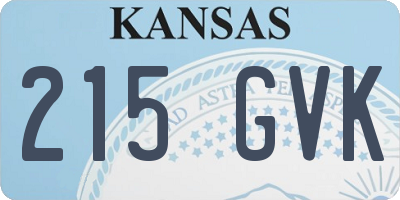 KS license plate 215GVK