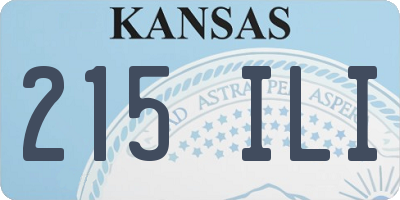 KS license plate 215ILI