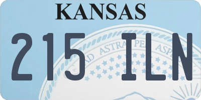 KS license plate 215ILN