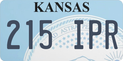 KS license plate 215IPR