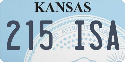 KS license plate 215ISA
