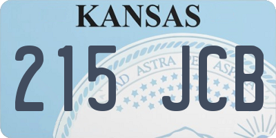 KS license plate 215JCB