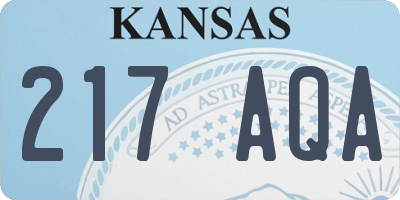KS license plate 217AQA