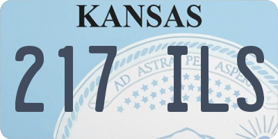 KS license plate 217ILS