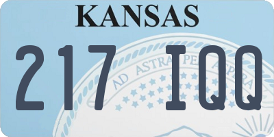 KS license plate 217IQQ