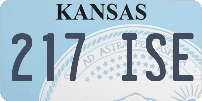 KS license plate 217ISE