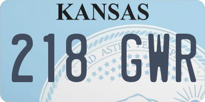 KS license plate 218GWR