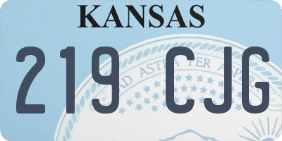 KS license plate 219CJG