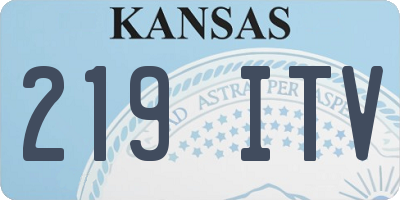 KS license plate 219ITV