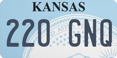 KS license plate 220GNQ