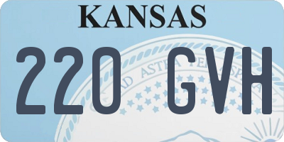 KS license plate 220GVH