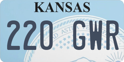 KS license plate 220GWR