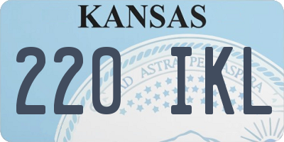 KS license plate 220IKL