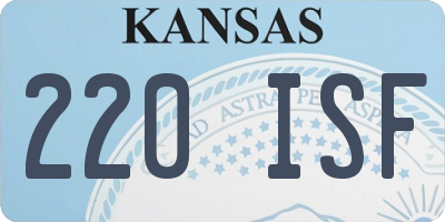 KS license plate 220ISF