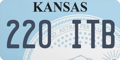 KS license plate 220ITB