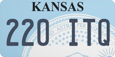 KS license plate 220ITQ